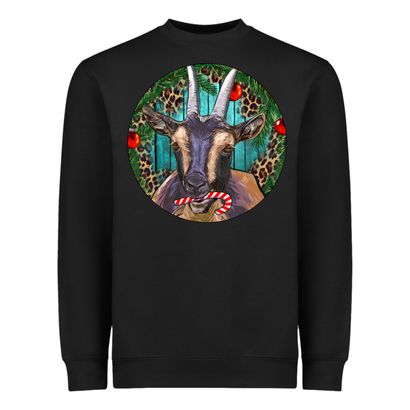 Dark Goat Christmas Heavyweight Sweatshirt by RanaPortraitStore | Teevron