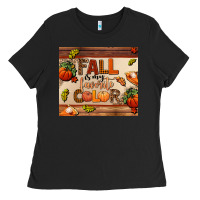 Black fall is my favorite color Ladies Tee - AdoDesignShop