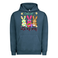 Pigment Midnight Navy chillin' with my peeps Urban Hoodie - Artiststas