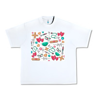 White nurse Urban Heavy Tee - Zillion Design Studio
