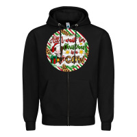 Black Christmas all i want for christmas is a cow Zipper Hoodie - Artiststas