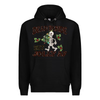 Black dead inside but jolly af Premium Hoodie - MaliasSmallBusiness