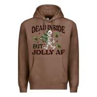 Chestnut dead inside but jolly af Premium Hoodie - MaliasSmallBusiness