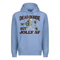 Colony Blue dead inside but jolly af Premium Hoodie - MaliasSmallBusiness