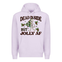 Lilac dead inside but jolly af Premium Hoodie - MaliasSmallBusiness