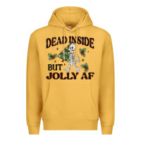Mustard dead inside but jolly af Premium Hoodie - MaliasSmallBusiness