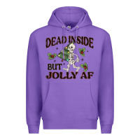 Purple dead inside but jolly af Premium Hoodie - MaliasSmallBusiness