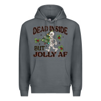 Rock dead inside but jolly af Premium Hoodie - MaliasSmallBusiness