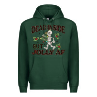 Sports Green dead inside but jolly af Premium Hoodie - MaliasSmallBusiness