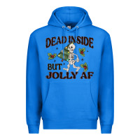 True Royal dead inside but jolly af Premium Hoodie - MaliasSmallBusiness