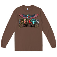 Chestnut freedom john Long Sleeve Tee - CowhideDigitalArt