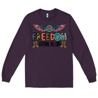 Plum freedom john Long Sleeve Tee - CowhideDigitalArt