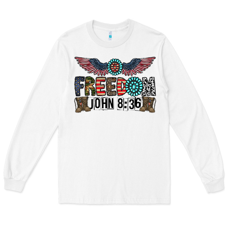 Freedom John Long Sleeve Tee by CowhideDigitalArt | Teevron