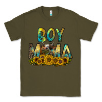 Army Green boy mama Classic Tee - CowhideDigitalArt