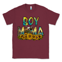 Burgundy boy mama Classic Tee - CowhideDigitalArt