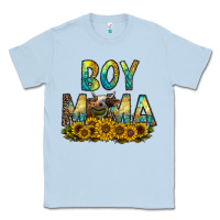 Dusty Blue boy mama Classic Tee - CowhideDigitalArt