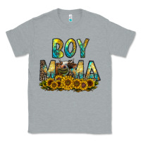 Heather Grey boy mama Classic Tee - CowhideDigitalArt