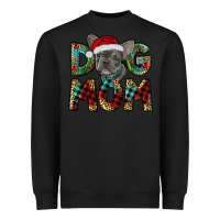 Black Christmas French Bulldog Mom Heavyweight Sweatshirt - RanaPortraitStore