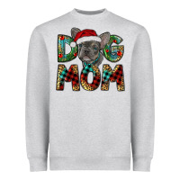 Heather Grey Christmas French Bulldog Mom Heavyweight Sweatshirt - RanaPortraitStore