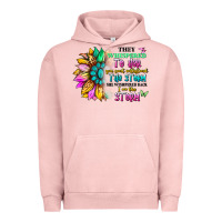 Pigment Salmon they whispered to her you can't withstand the stor Urban Hoodie - Artiststas