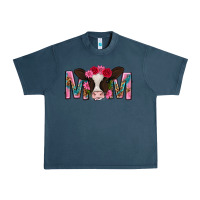 Midnight Navy mom with cow mothers day Urban Heavy Tee - texasbilliewilder