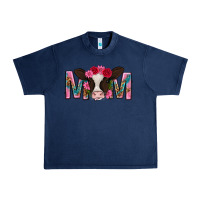 Navy mom with cow mothers day Urban Heavy Tee - texasbilliewilder