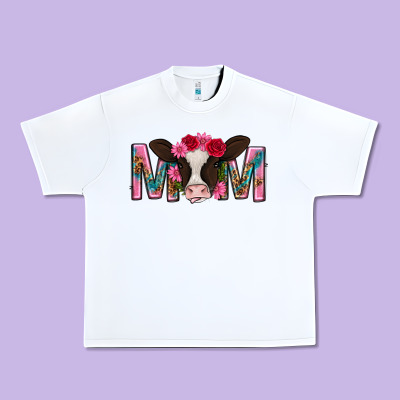 Mom With Cow Mothers Day Urban Heavy Tee Designed By Texasbilliewilder