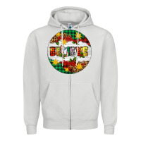 Dove Grey Christmas Believe Zipper Hoodie - Artiststas