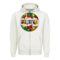 Oatmeal Heather Christmas Believe Zipper Hoodie - Artiststas