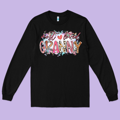 Most Loved Granny Long Sleeve Tee Designed By Racoondesign