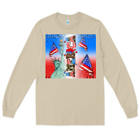 Mushroom american flag  and america Long Sleeve Tee - AdoDesignShop