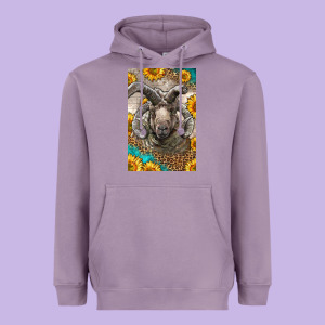 Western Navajo Churro Sheep Heavyweight Hoodie Designed By Lillyallendesigns