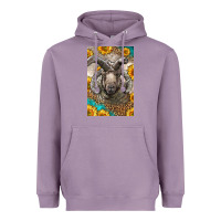 Lavender Western Navajo Churro Sheep Heavyweight Hoodie - LillyAllenDesigns