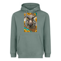 Sage Western Navajo Churro Sheep Heavyweight Hoodie - LillyAllenDesigns