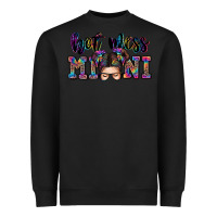 Black mess mini messy bun Heavyweight Sweatshirt - Zillion Design Studio