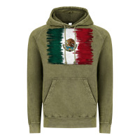 Vintage Olive Mexican Flag Vintage Hoodie - RanaPortraitStore