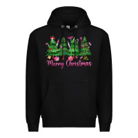 Black Merry Christmas Nurse trees Premium Hoodie - MaliasSmallBusiness