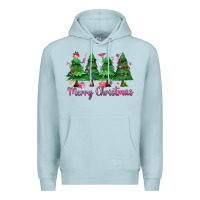 Blue Mist Merry Christmas Nurse trees Premium Hoodie - MaliasSmallBusiness