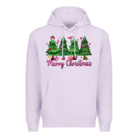 Lilac Merry Christmas Nurse trees Premium Hoodie - MaliasSmallBusiness
