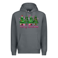 Rock Merry Christmas Nurse trees Premium Hoodie - MaliasSmallBusiness