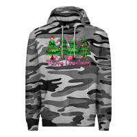 Slate Camo Merry Christmas Nurse trees Premium Hoodie - MaliasSmallBusiness