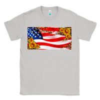 Moon Dust usa flag and sunflower license plate Classic Tee - HRA Design Shop