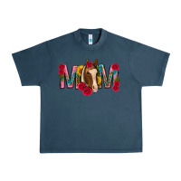 Midnight Navy mom with horse mothers day Urban Heavy Tee - texasbilliewilder