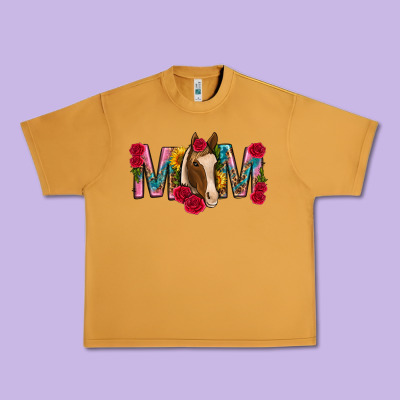 Mom With Horse Mothers Day Urban Heavy Tee Designed By Texasbilliewilder