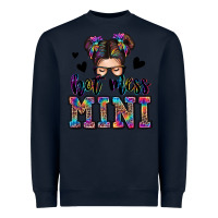 Navy mess mini messy bun Heavyweight Sweatshirt - Zillion Design Studio