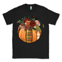 Black floral pumpkin Classic Tee - BundleAndBundleShop