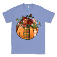 Colony Blue floral pumpkin Classic Tee - BundleAndBundleShop
