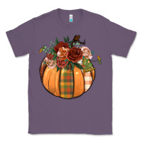 Lavender floral pumpkin Classic Tee - BundleAndBundleShop