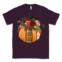Plum floral pumpkin Classic Tee - BundleAndBundleShop