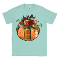 Seafoam floral pumpkin Classic Tee - BundleAndBundleShop